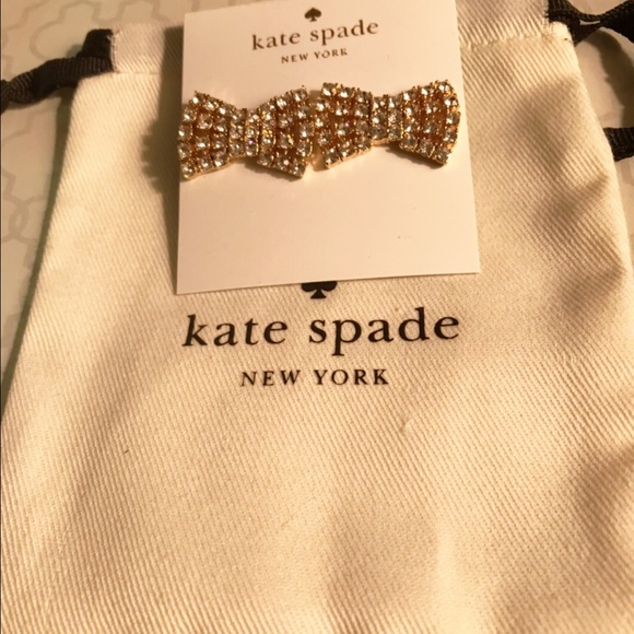 (REDUCED) NWT KATE SPADE SPARKLING BOW CRYSTAL EARRINGS - Picture 4 of 9